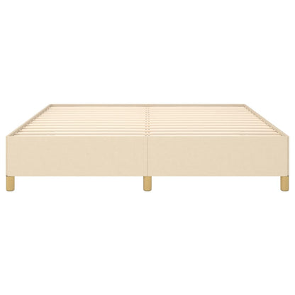 Boxspringframe Stof Kleurig Crème 160 x 200 cm 35 cm