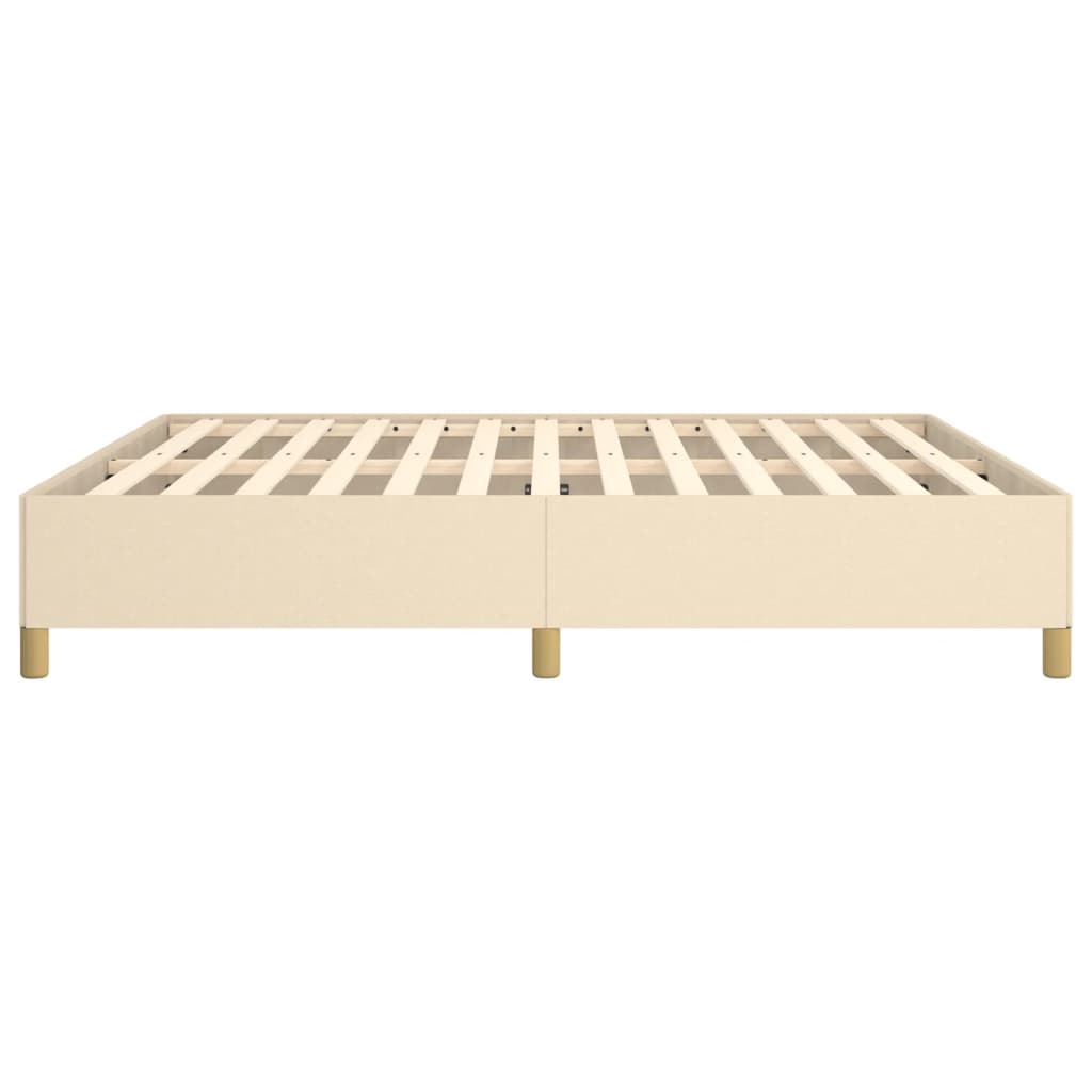 Boxspringframe Stof Kleurig Crème 160 x 200 cm 35 cm
