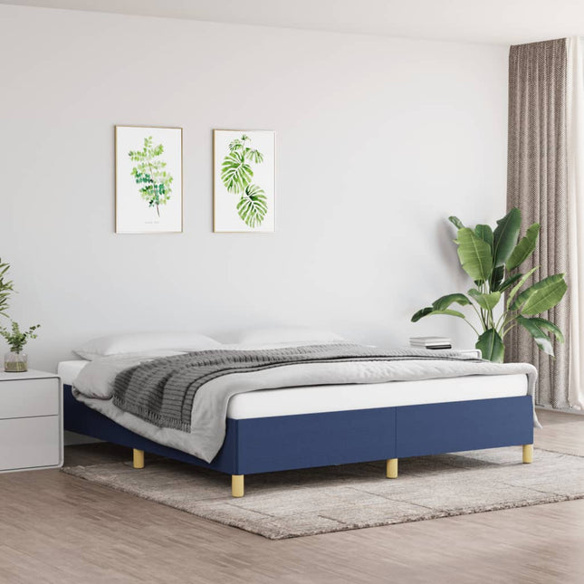 Boxspringframe Stof Blauw 160 x 200 cm 35 cm