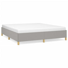 Boxspringframe Stof Lichtgrijs 180 x 200 cm 35 cm