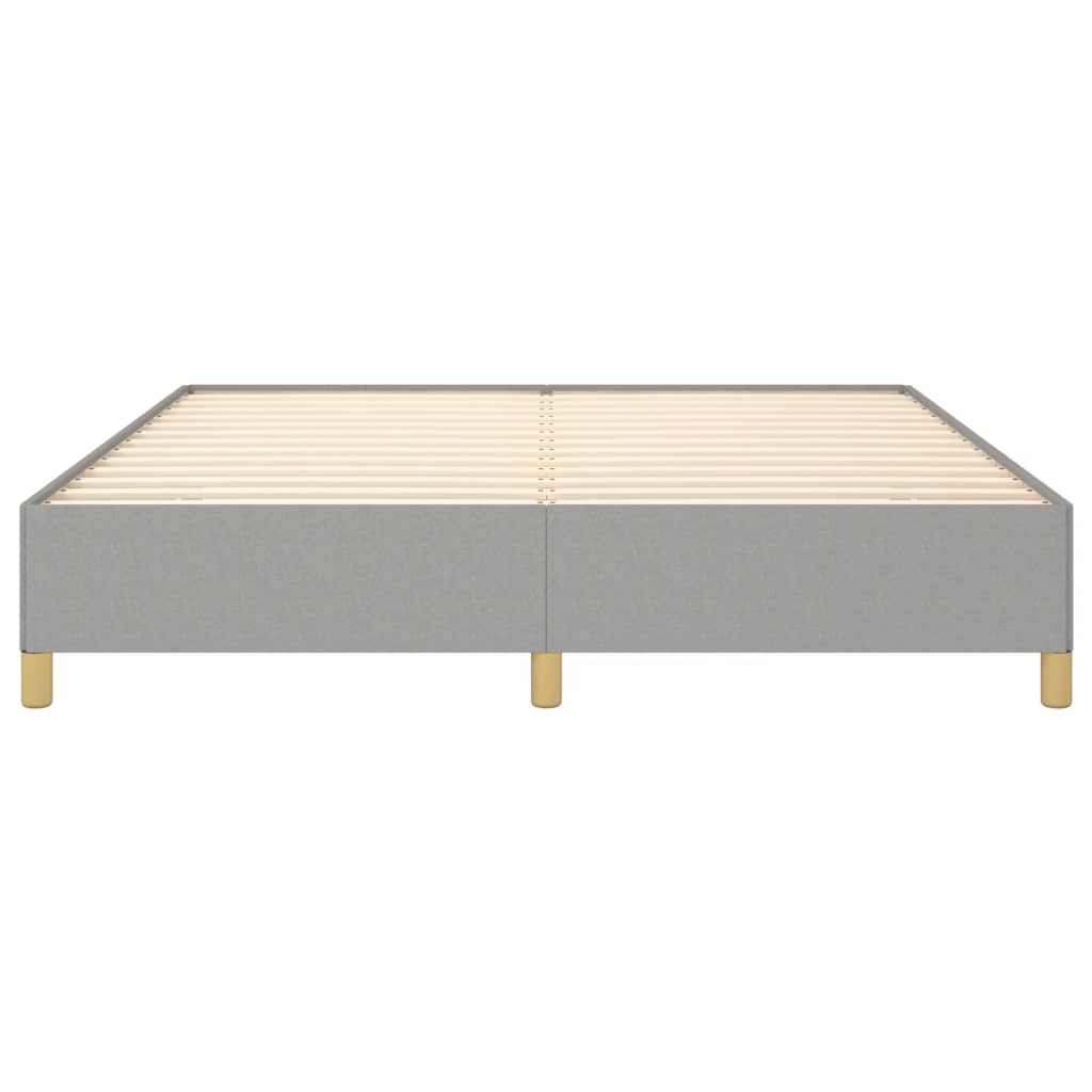 Boxspringframe Stof Lichtgrijs 180 x 200 cm 35 cm