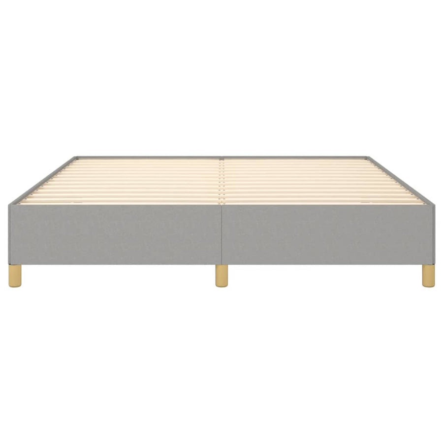 Boxspringframe Stof Lichtgrijs 180 x 200 cm 35 cm