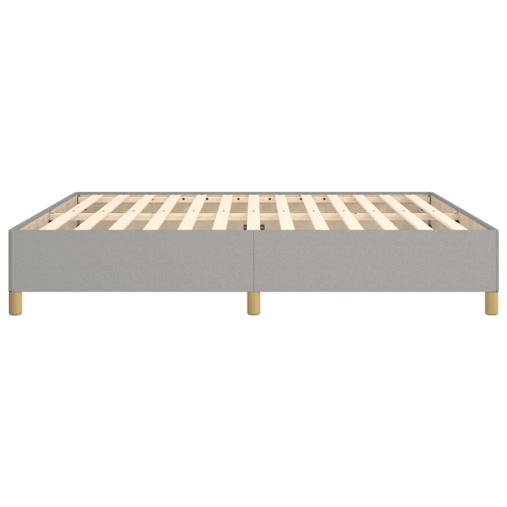 Boxspringframe Stof Lichtgrijs 180 x 200 cm 35 cm