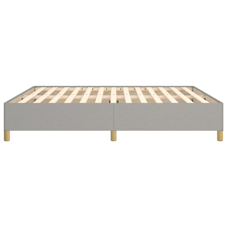 Boxspringframe Stof Lichtgrijs 180 x 200 cm 35 cm