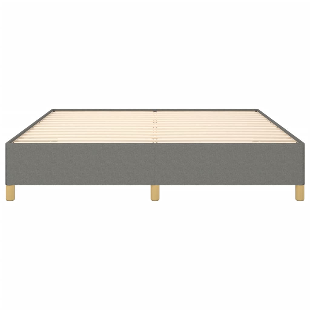 Boxspringframe Stof Donkergrijs 180 x 200 cm 35 cm