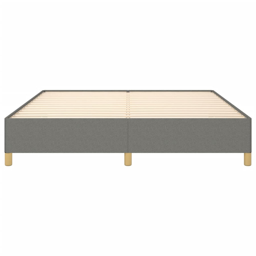 Boxspringframe Stof Donkergrijs 180 x 200 cm 35 cm