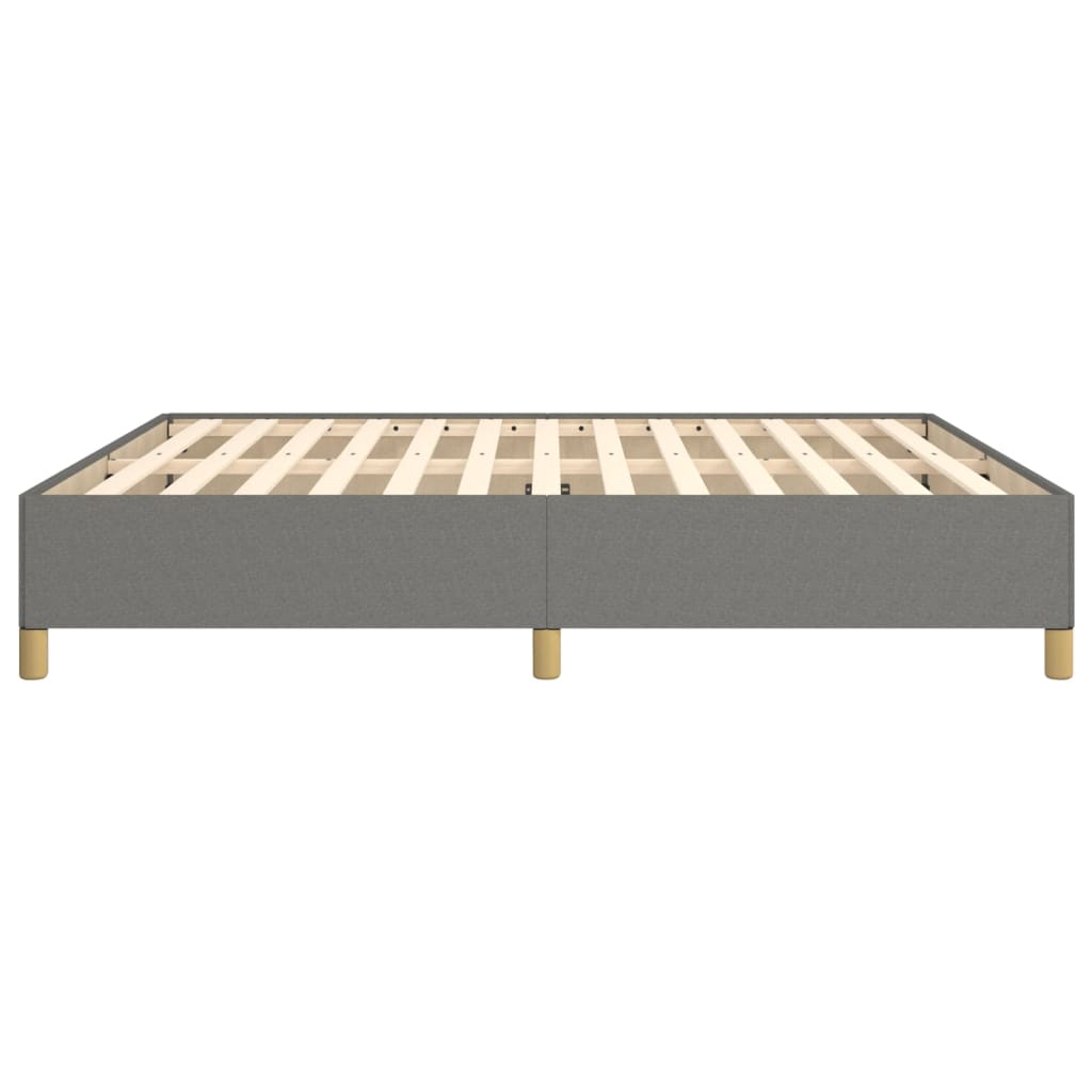 Boxspringframe Stof Donkergrijs 180 x 200 cm 35 cm