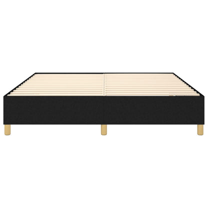 Boxspringframe Stof Zwart 180 x 200 cm 35 cm