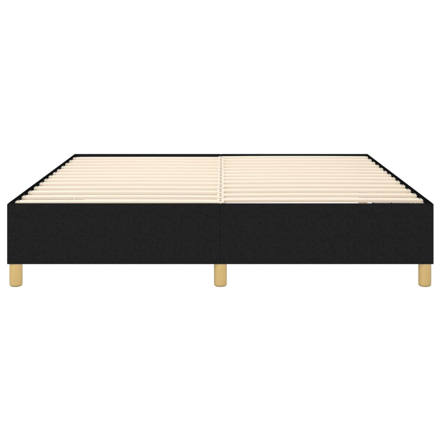 Boxspringframe Stof Zwart 180 x 200 cm 35 cm