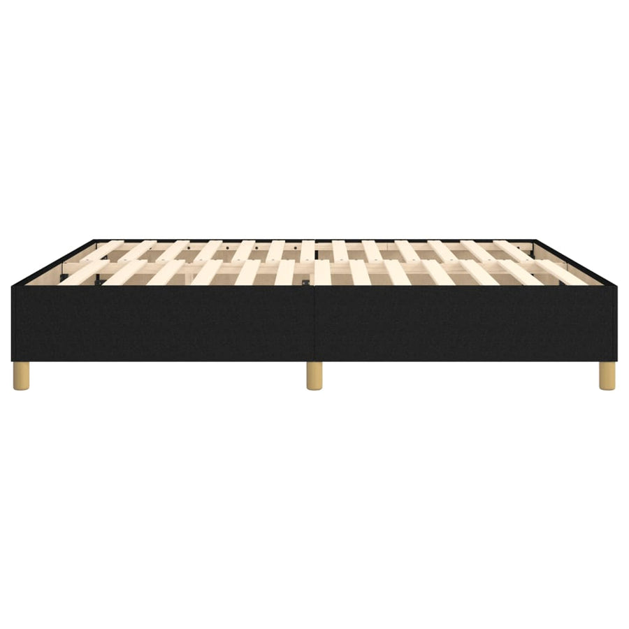 Boxspringframe Stof Zwart 180 x 200 cm 35 cm