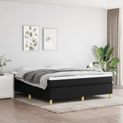Boxspring bed 180x200 cm zwart stof