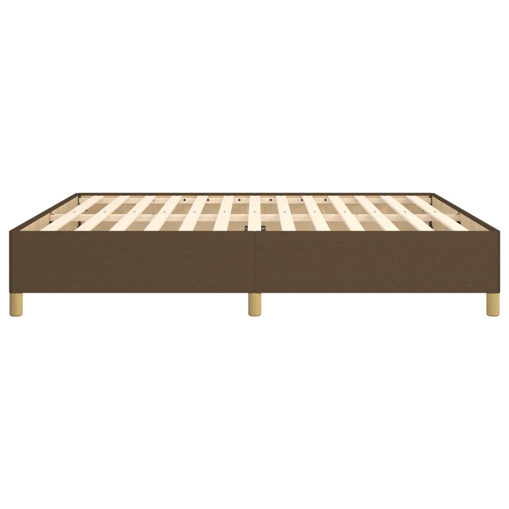 Boxspringframe stof donkerbruin 180x200 cm 180 x 200 cm 35 cm