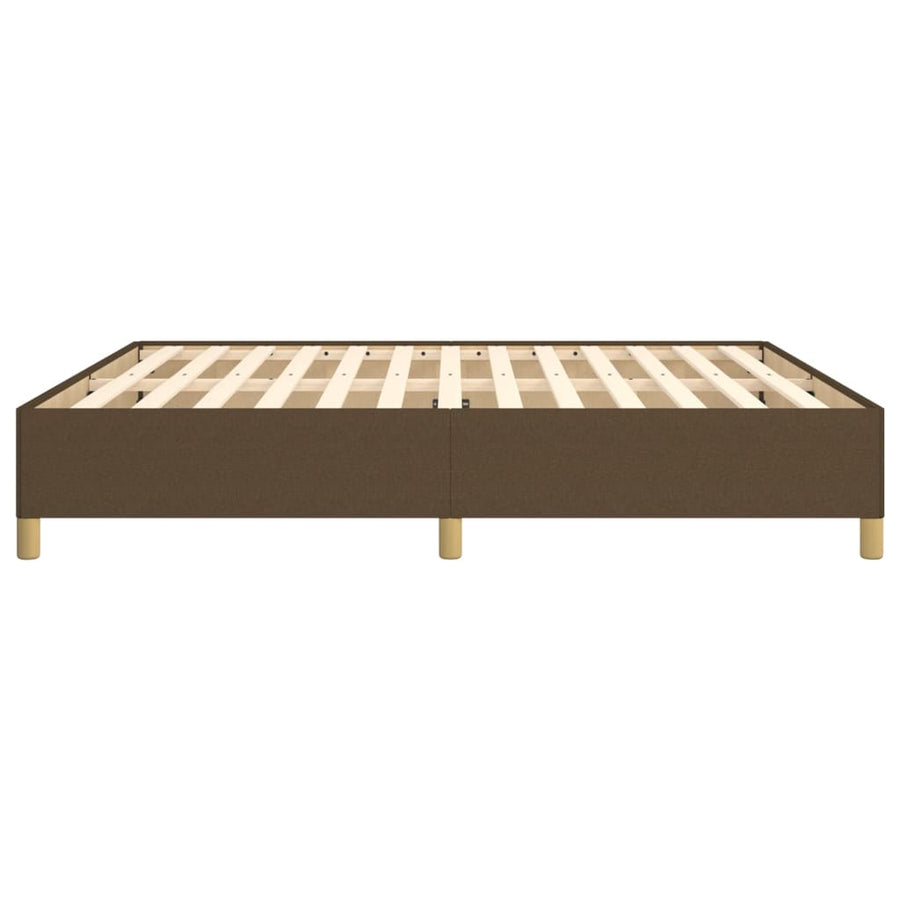 Boxspringframe stof donkerbruin 180x200 cm 180 x 200 cm 35 cm