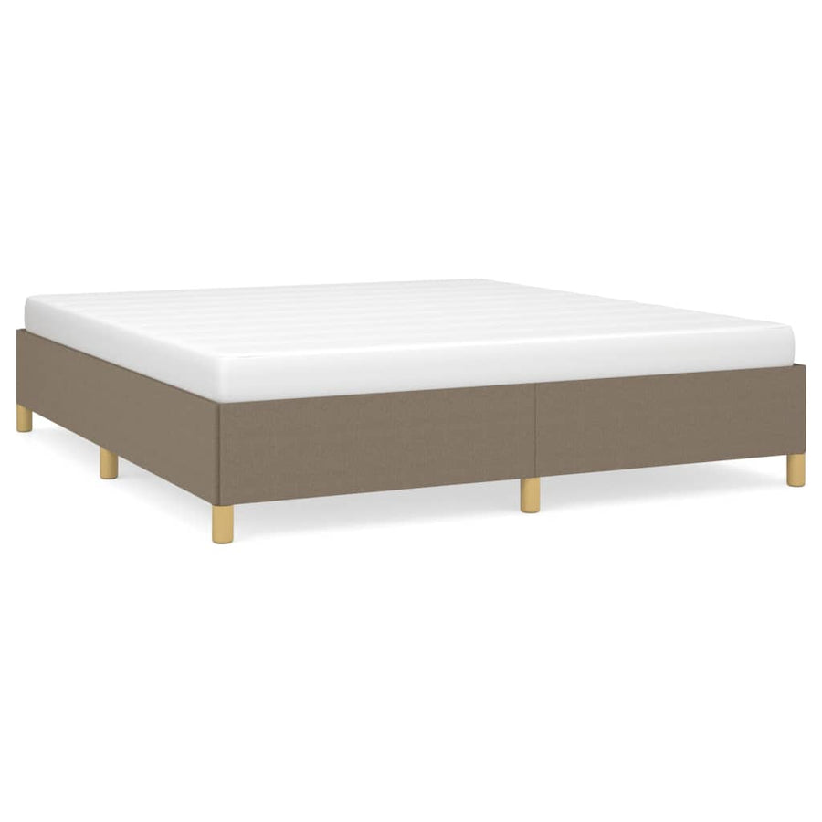 Boxspringframe stof taupe 180x200 cm 180 x 200 cm 35 cm