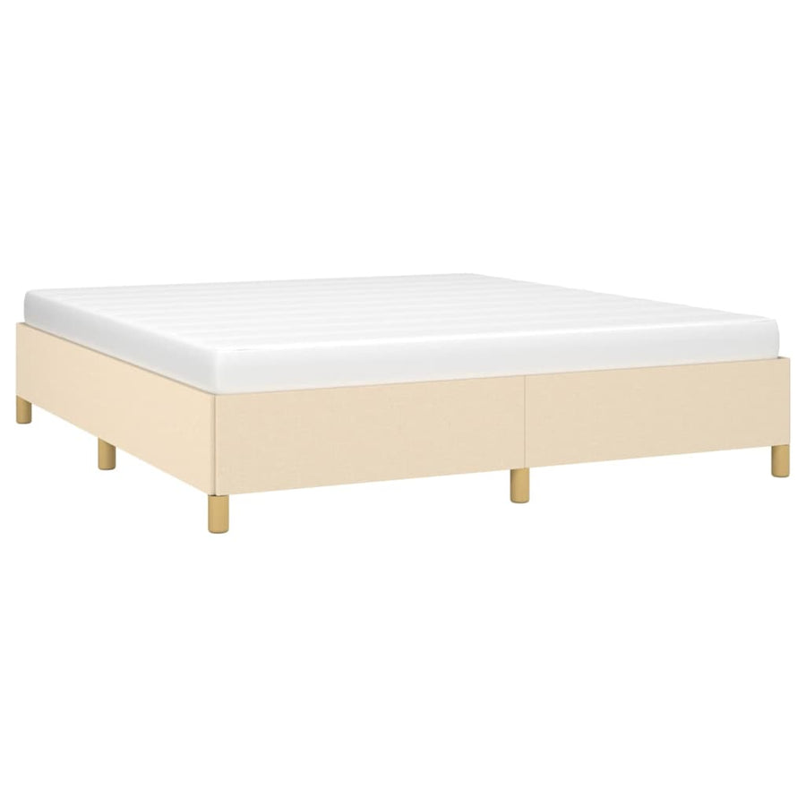 Boxspringframe Stof Kleurig Crème 180 x 200 cm 35 cm