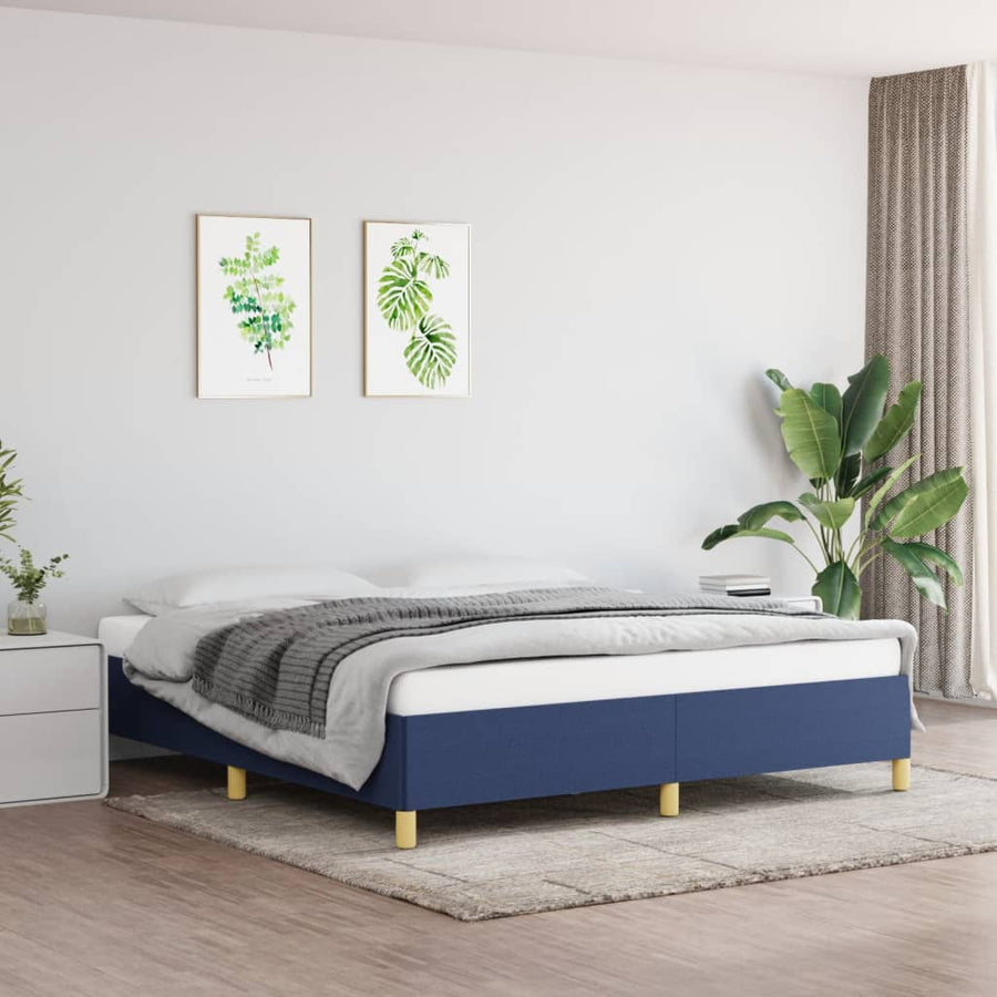 Boxspringframe Stof Blauw 180 x 200 cm 35 cm
