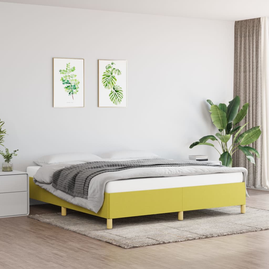 Boxspring bed 180x200 cm stof groen