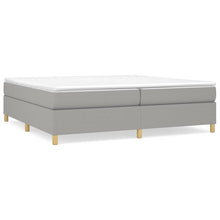 Boxspringframe Stof Lichtgrijs 200 x 200 cm 35 cm
