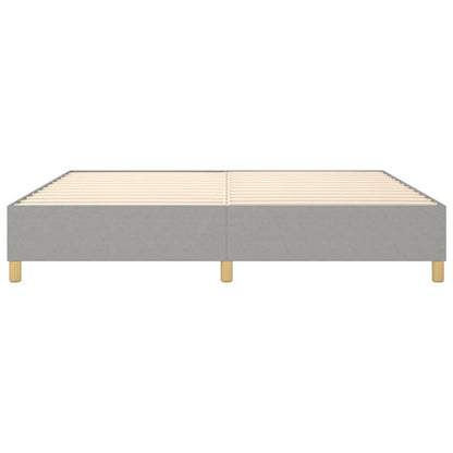 Boxspringframe Stof Lichtgrijs 200 x 200 cm 35 cm