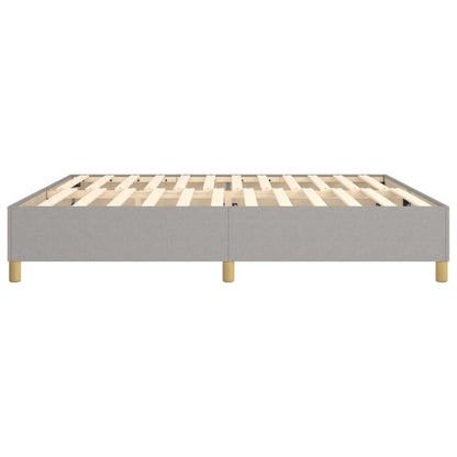 Boxspringframe Stof Lichtgrijs 200 x 200 cm 35 cm