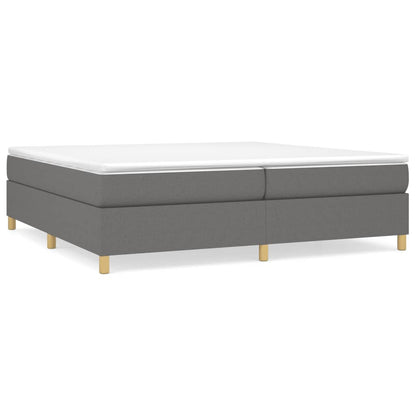 Boxspringframe Stof Donkergrijs 200 x 200 cm 35 cm