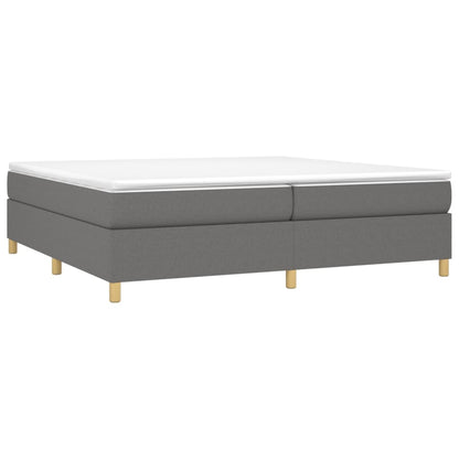 Boxspringframe Stof Donkergrijs 200 x 200 cm 35 cm