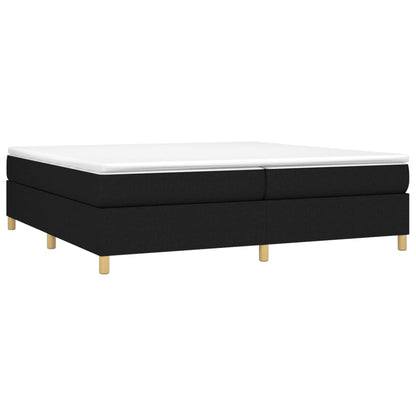 Boxspringframe Stof Zwart 200 x 200 cm 35 cm