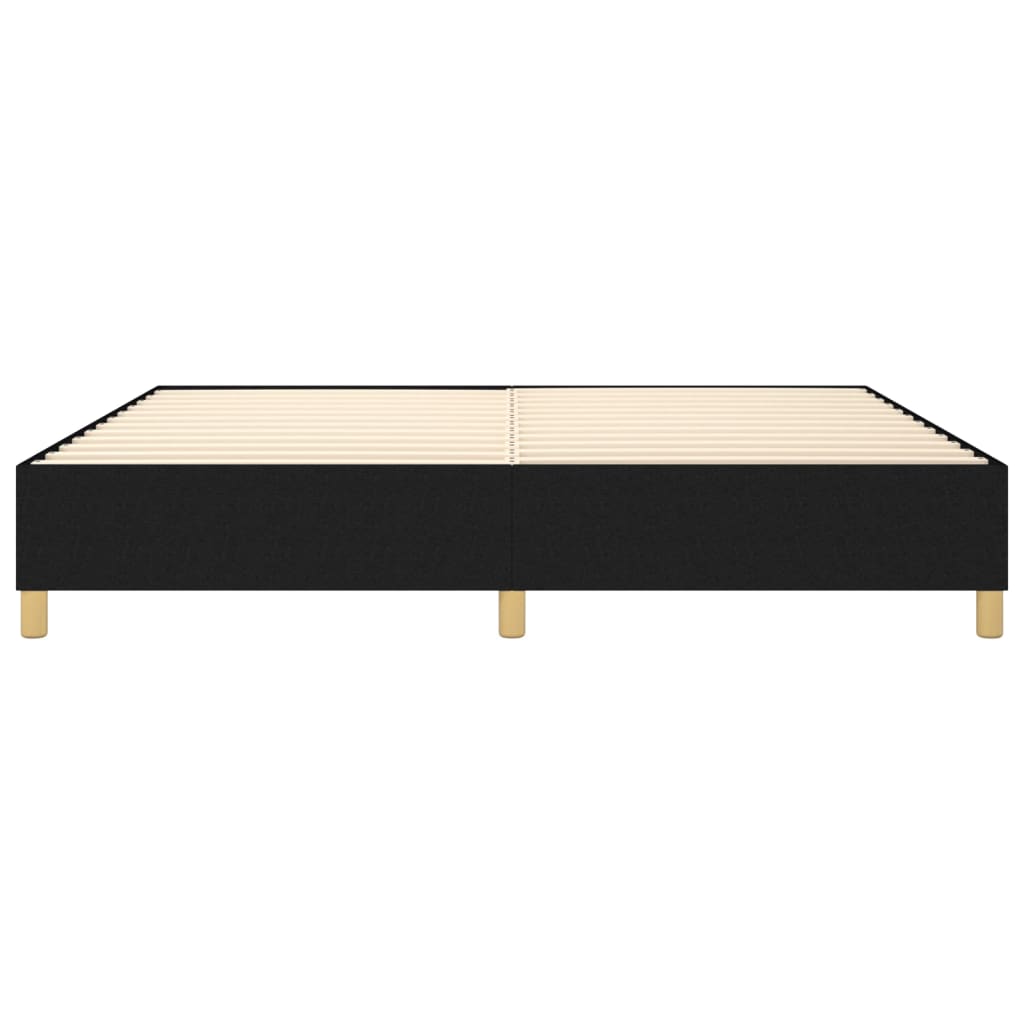Boxspringframe Stof Zwart 200 x 200 cm 35 cm
