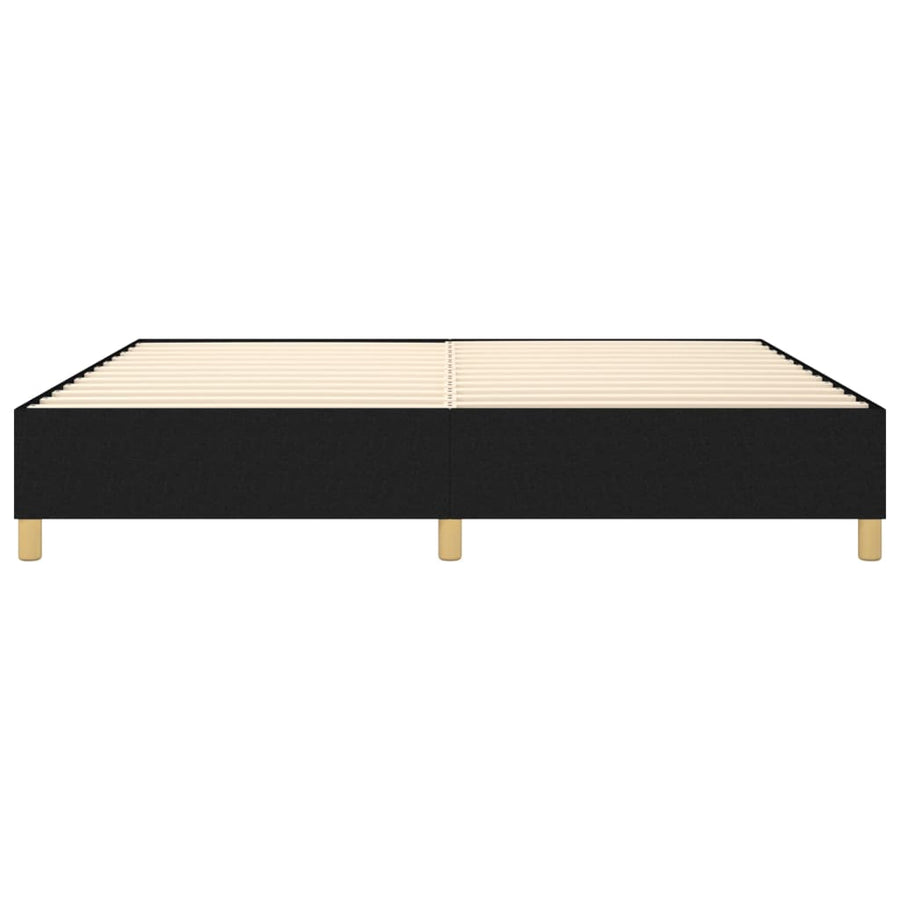 Boxspringframe Stof Zwart 200 x 200 cm 35 cm