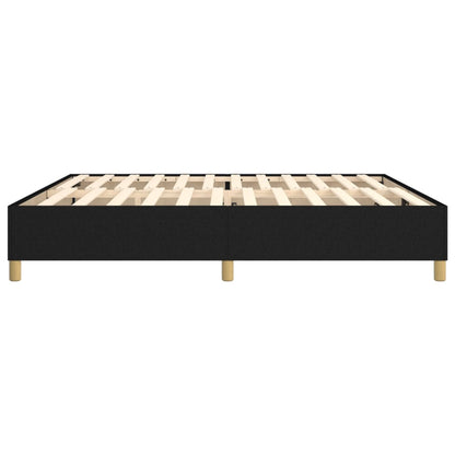 Boxspringframe Stof Zwart 200 x 200 cm 35 cm