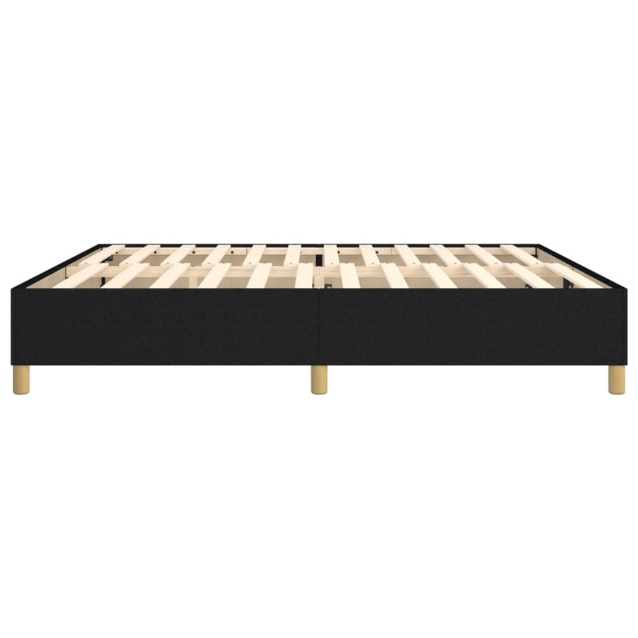 Boxspringframe Stof Zwart 200 x 200 cm 35 cm