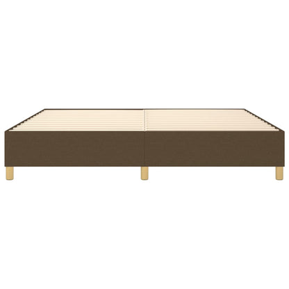Boxspringframe stof donkerbruin 200x200 cm 200 x 200 cm 35 cm