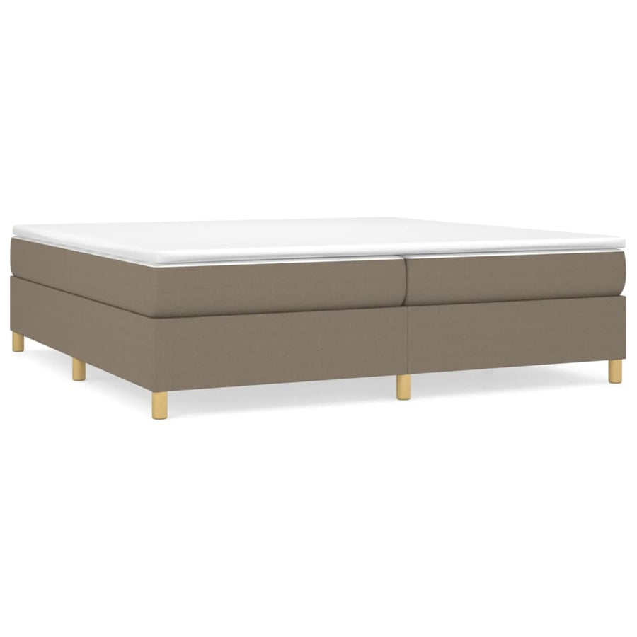 Boxspringframe stof taupe 200x200 cm 200 x 200 cm 35 cm