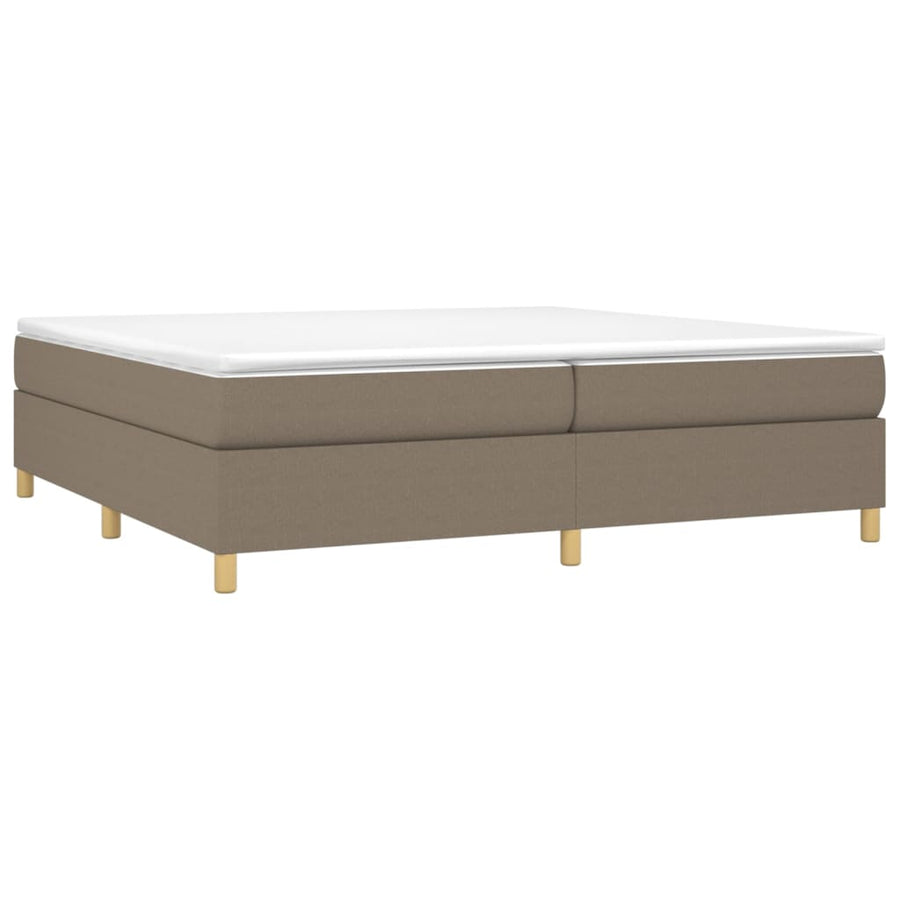 Boxspringframe stof taupe 200x200 cm 200 x 200 cm 35 cm