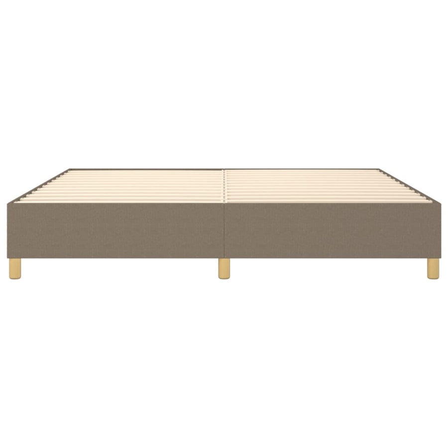 Boxspringframe stof taupe 200x200 cm 200 x 200 cm 35 cm