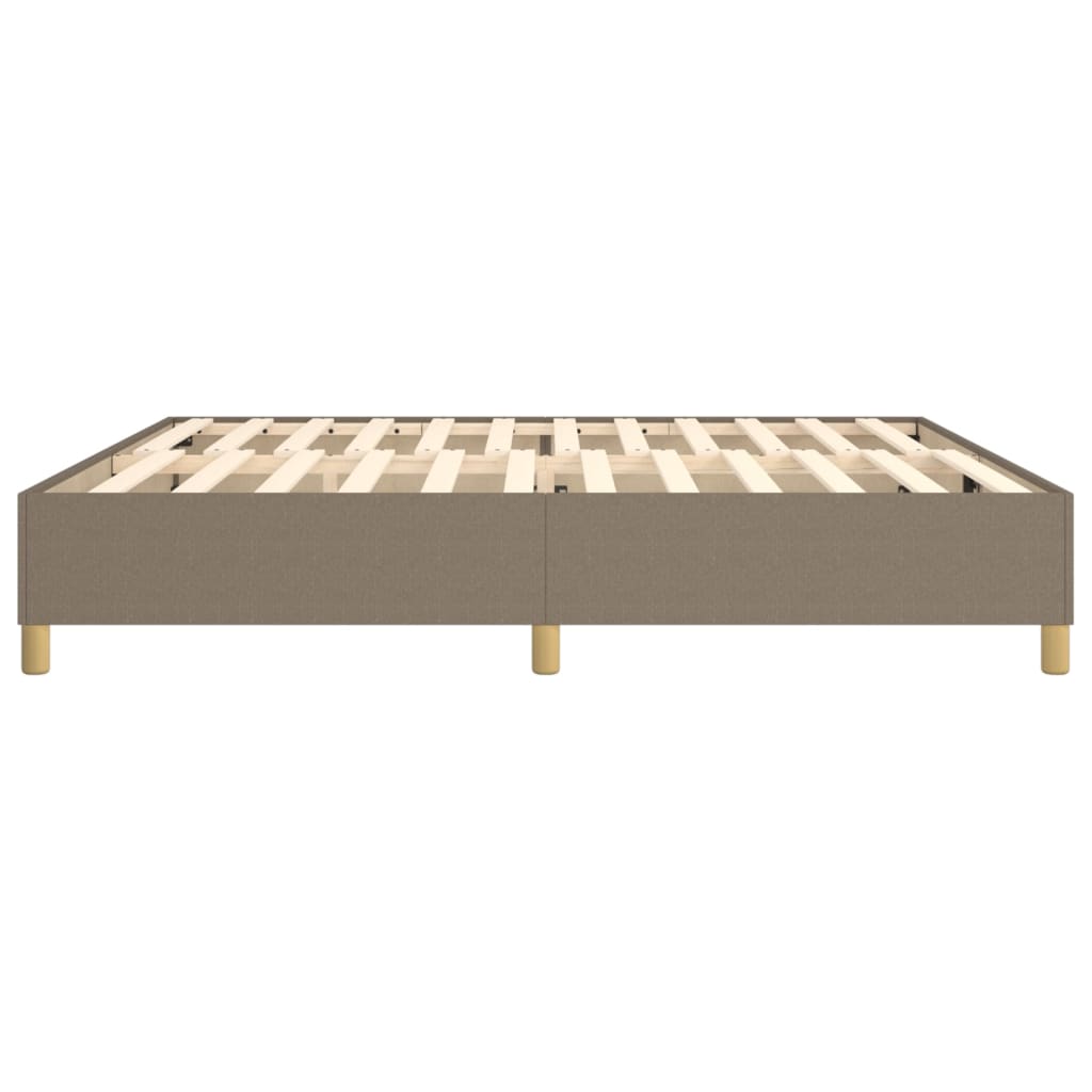Boxspringframe stof taupe 200x200 cm 200 x 200 cm 35 cm