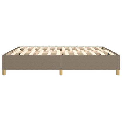 Boxspringframe stof taupe 200x200 cm 200 x 200 cm 35 cm