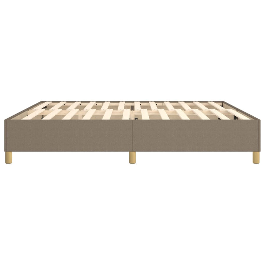 Boxspringframe stof taupe 200x200 cm 200 x 200 cm 35 cm