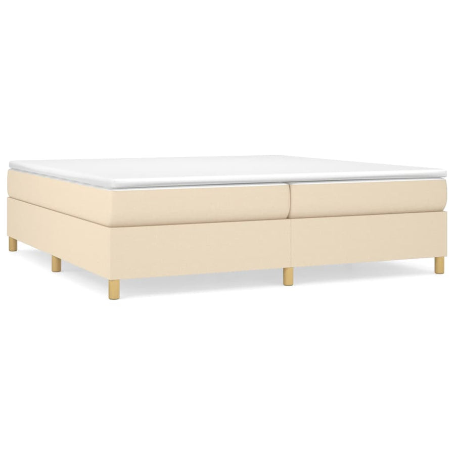 Boxspringframe Stof Kleurig Crème 200 x 200 cm 35 cm