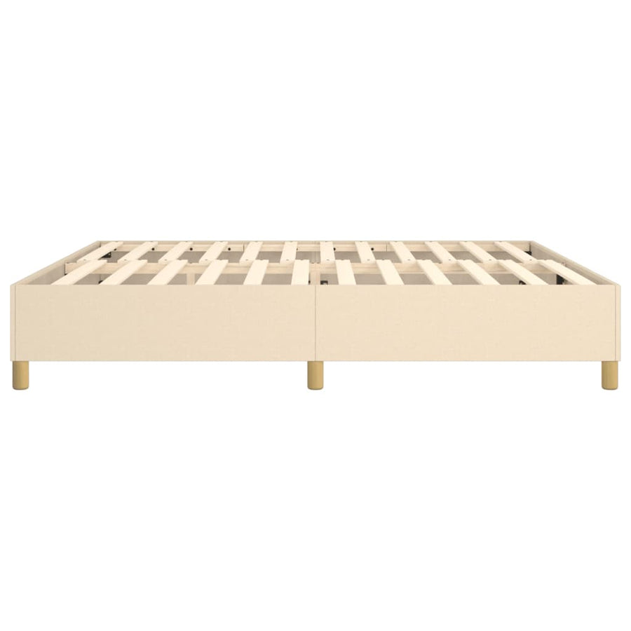 Boxspringframe Stof Kleurig Crème 200 x 200 cm 35 cm