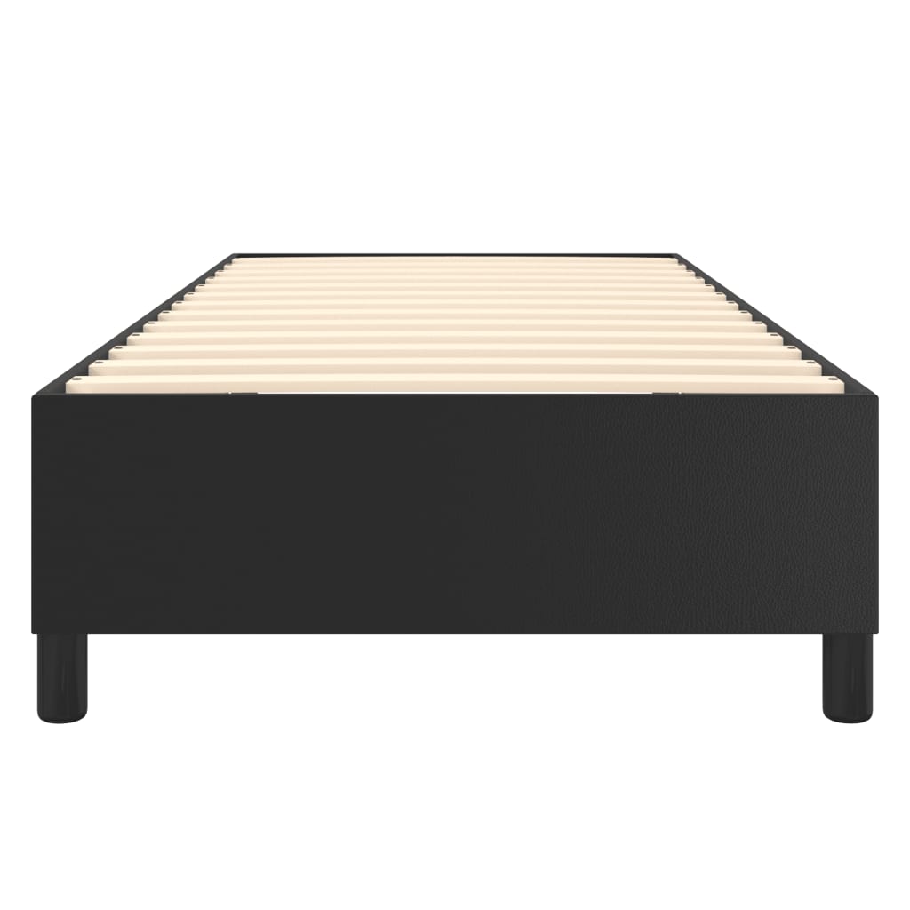 Boxspringframe Kunstleer 80 x 200 cm 35 cm Zwart