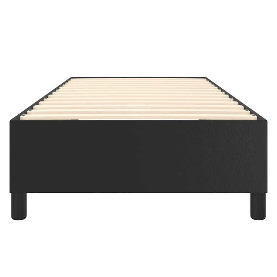 Boxspringframe Kunstleer 80 x 200 cm 35 cm Zwart