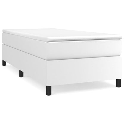 Boxspringframe Kunstleer 80 x 200 cm 35 cm Wit