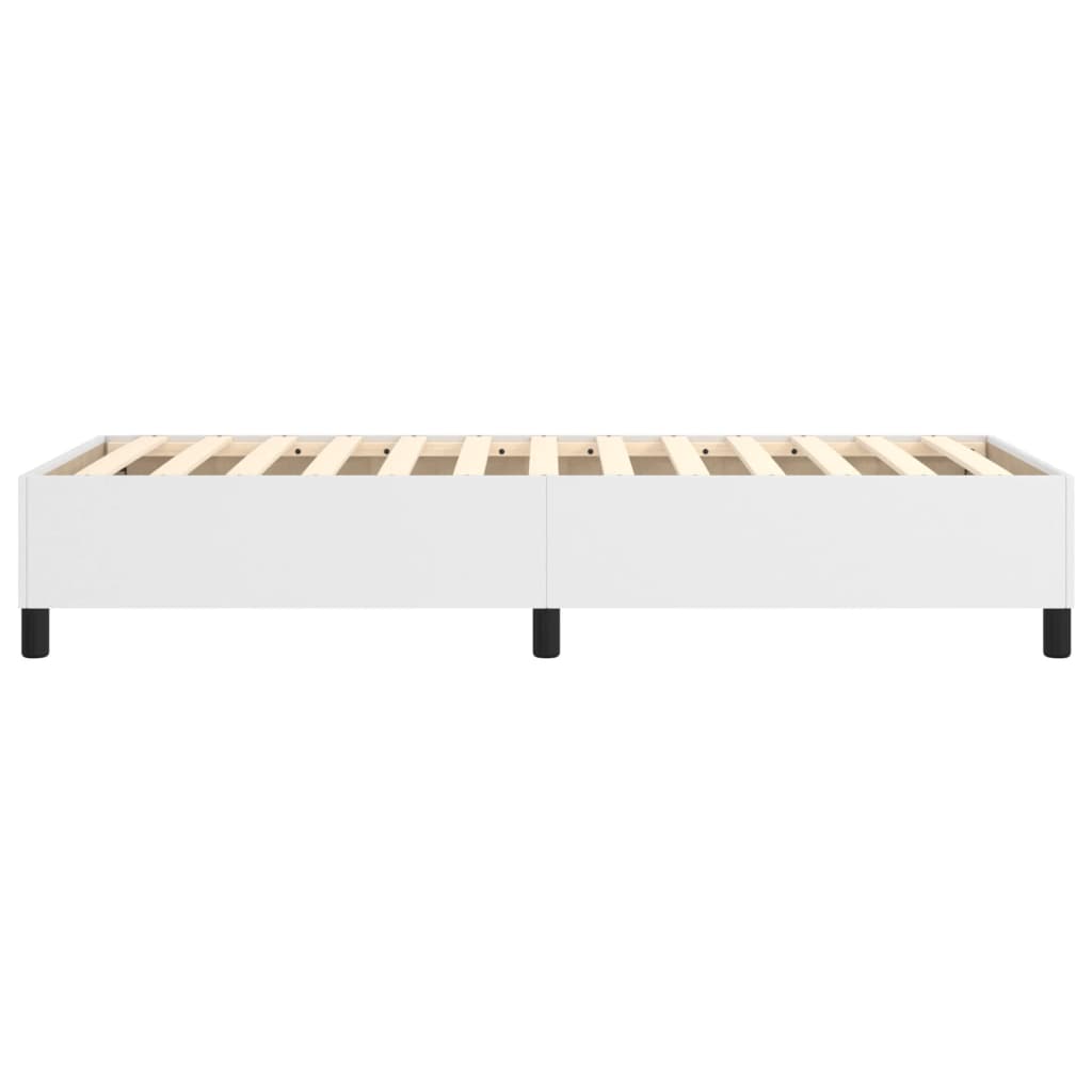 Boxspringframe Kunstleer 80 x 200 cm 35 cm Wit