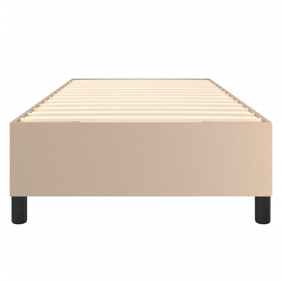 Boxspringframe kunstleer cappuccino 80x200 cm 80 x 200 cm 35 cm Cappuccino
