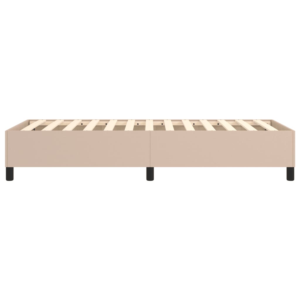 Boxspringframe kunstleer cappuccino 80x200 cm 80 x 200 cm 35 cm Cappuccino