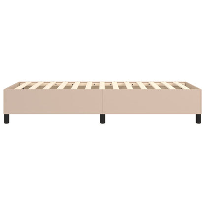 Boxspringframe kunstleer cappuccino 80x200 cm 80 x 200 cm 35 cm Cappuccino