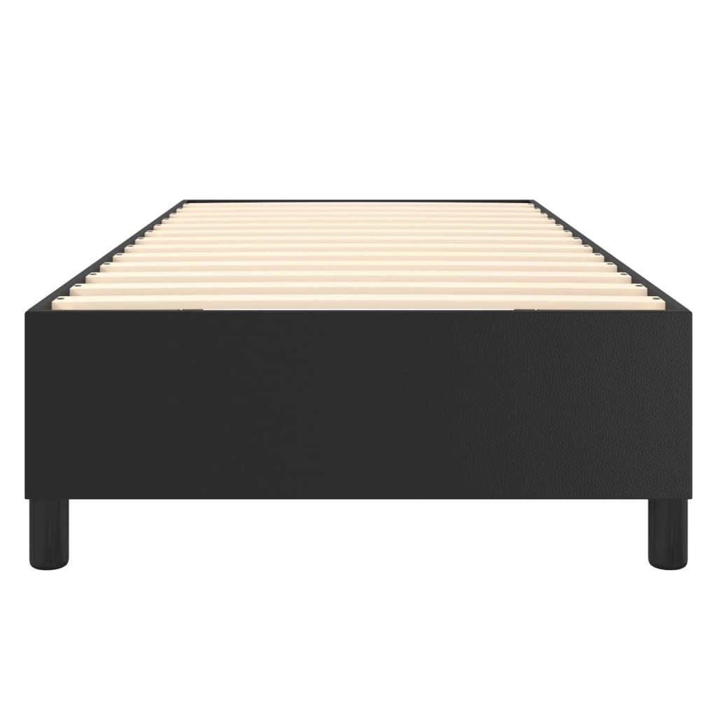 Boxspringframe Kunstleer 90 x 190 cm 35 cm Zwart
