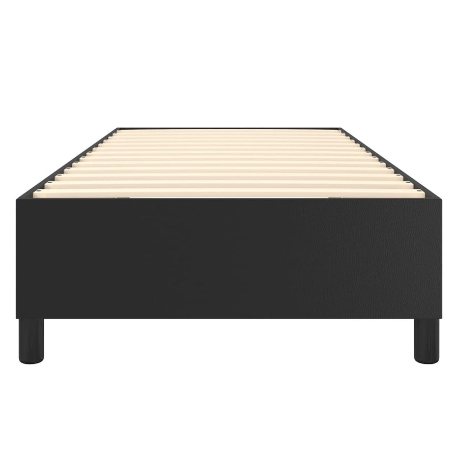 Boxspringframe Kunstleer 90 x 190 cm 35 cm Zwart