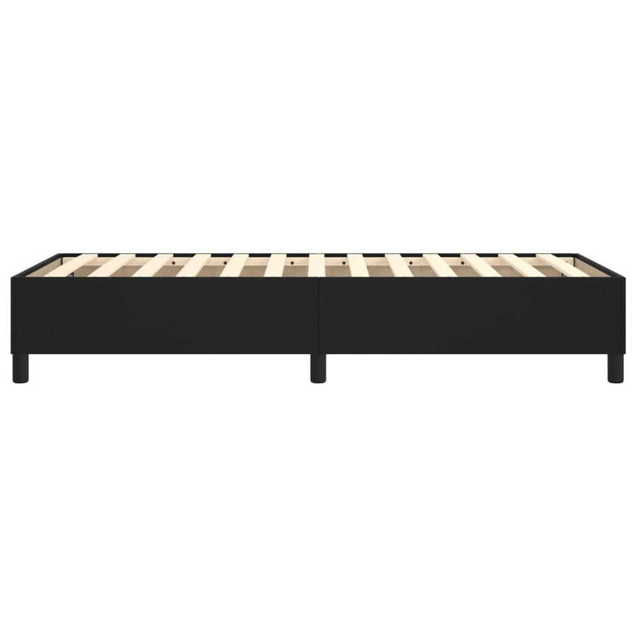 Boxspringframe Kunstleer 90 x 190 cm 35 cm Zwart